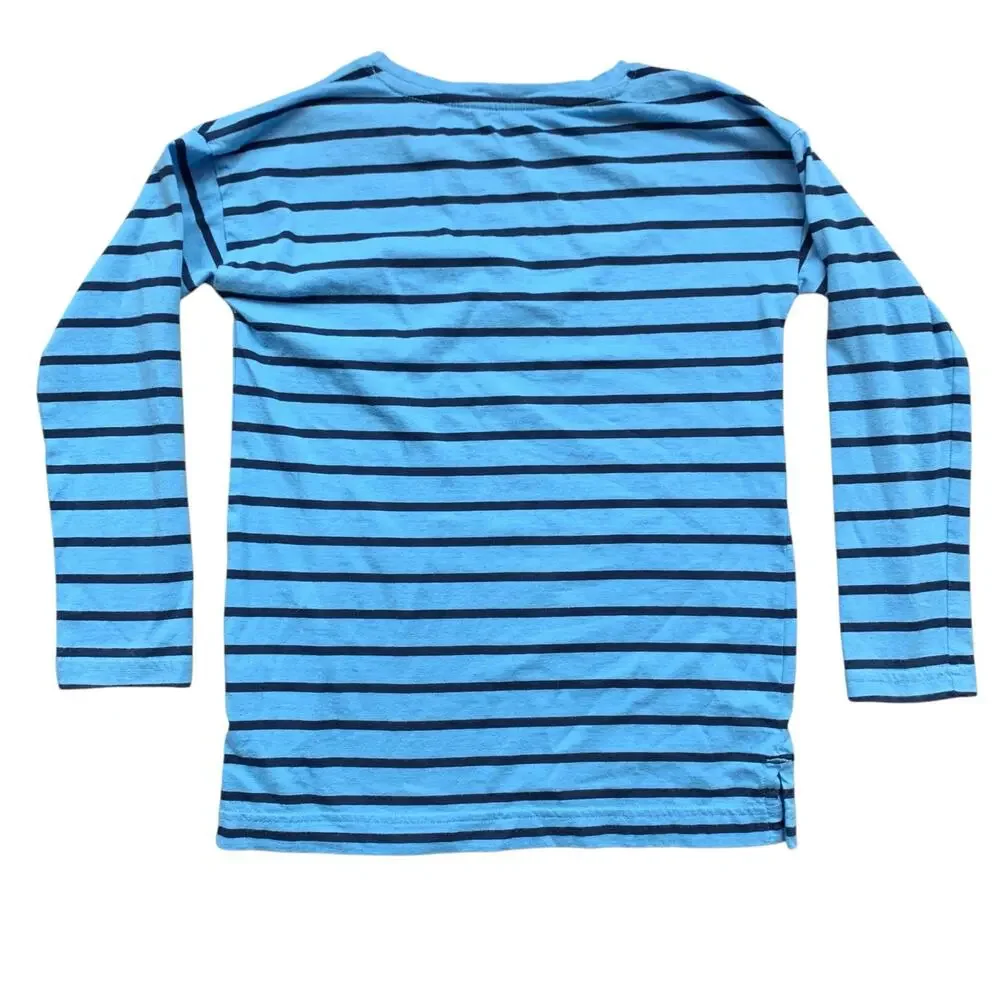 Primary Blue Striped Pocket Tee 8/9